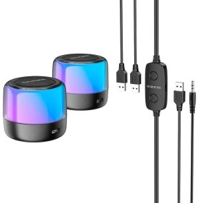 Акустична система BOROFONE BP12 Colorful Black {6974443387179}