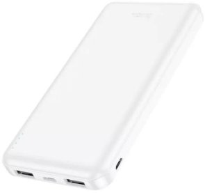 Батарея універсальна Hoco J100 10000mAh, 2xUSB, 2.1A, White