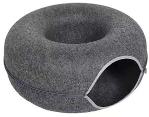 Інтерактивний тунель-лежанка для тварин Me&Pet M Сірий (NMP05-01)