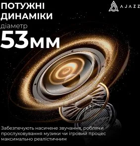 Фото: Гарнітура Ajazz AHM08 Max WL/BT Black/Grey/Yellow (AHM08-MAX-BGY) № 8 | KTC