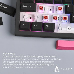 Клавіатура Ajazz AK980 Red Switches USB Black/Red (AK980-R-BR)