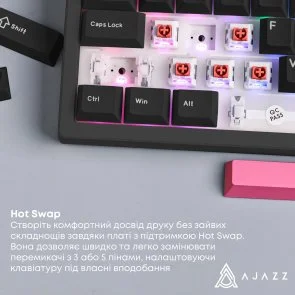 Фото: Клавіатура Ajazz AK980 Red Switches USB Black/Red (AK980-R-BR) № 10 | KTC