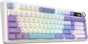 Фото: Клавіатура Ajazz AK980 V2 Gift Switch V2 WL/BT/USB Purple/White/Blue (AK980-V2-G-PWB) № 3 | KTC