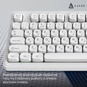 Клавіатура Ajazz AF98 USB White (AF98-W)
