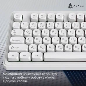 Фото: Клавіатура Ajazz AF98 USB White (AF98-W) № 12 | KTC