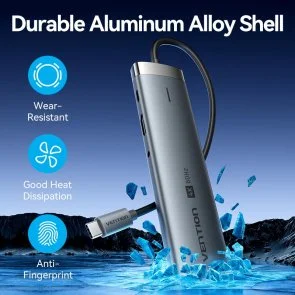 Фото: USB-хаб Vention Hub 9-in-1 100W (TGVHB) № 5 | KTC