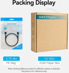 Фото: Кабель Vention v2.0 4K HDMI / HDMI 0.75m Black (AACBE) № 12 | KTC
