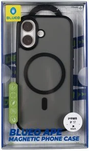 Фото: Чохол Blueo for iPhone 17 - Crystal Pro Drop Resistance MagSafe Black № 4 | KTC
