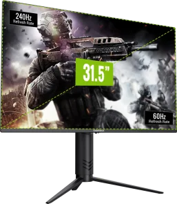 Фото: Монітор Gamemax GMX32UCDM Black - 31.5" QD-OLED / 3840×2160 / 240 Гц / AMD FreeSync, Nvidia G-Sync / HAS № 3 | KTC