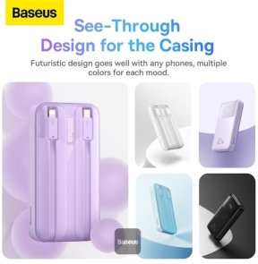Батарея універсальна Baseus Comet Digital Display 20000mAh 22.5W Purple (PPMD020105)