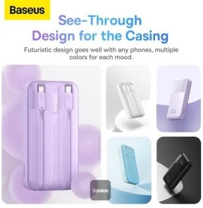 Фото: Батарея універсальна Baseus Comet Digital Display 20000mAh 22.5W Purple (PPMD020105) № 7 | KTC