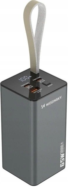 Батарея універсальна Wozinsky K65 30000mAh 65W Grey (5907769364457)