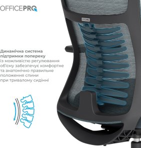 Крісло OfficePro Balance OC550-B-DG-DG Black/Dark Gray