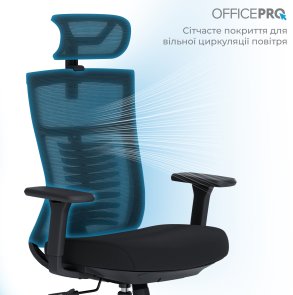 Крісло OfficePro Balance OC550-B-B-B Black
