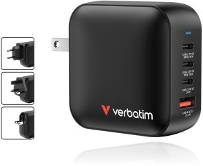 Зарядний пристрій Verbatim Mini QC3.0 PD GaN 100W Black (32231)