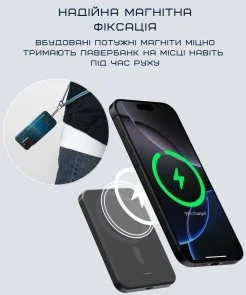 Фото: Батарея універсальна Pitaka Aramid Fiber Magnetic Qi2 5000mAh 15W Moonrise (PBQ2403) № 8 | KTC
