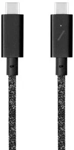 Фото: Кабель Native Union Belt Pro 240W Type-C / Type-C 2.4m Cosmos Black (BELT-PRO2-COS-NP) № 2 | KTC