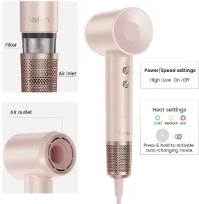 Фото: Фен Laifen Swift Premium Platinum Pink (LF03-PPG-EU) № 10 | KTC