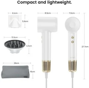 Фото: Фен Laifen Swift Premium Platinum White (LF03-PTG-EU) № 14 | KTC