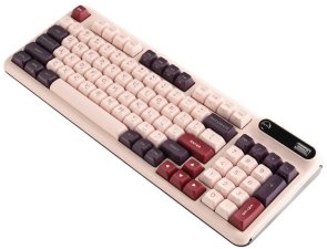 Клавіатура KZZI K98 Rainbow Switch ENG/UKR WL/BT/USB Nezuko Purple (6977534870413)