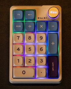 Клавіатура KZZI K20 Meeting Switch WL/BT/USB Blue Sea (6935280823404)