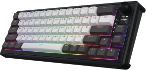 Клавіатура Hator Skyfall 65 Pro Wireless Aurum Vanila Silent WL/BT/USB Grey/Black (HTK4160UA)