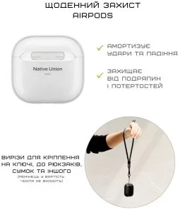 Фото: Чохол Native Union for Airpods 4th Gen - RE Clear (AP-4-TRA) № 7 | KTC