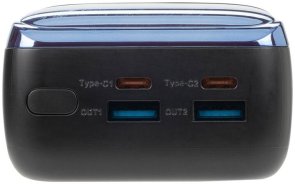 Батарея універсальна RivaCase RivaPower VA1080 30000mAh, 2xUSB, 2xType-C, 65W, Black