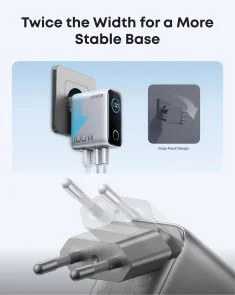 Фото: Зарядний пристрій Anker GaN Charger 100W GaN 100W Silver with Type-C/Type-C (B121BG41) № 5 | KTC