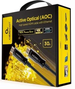 Фото: Кабель Cablexpert v2.0 HDMI / HDMI 30m Black (CCBP-HDMI-AOC-30M-02) № 2 | KTC