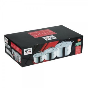 Набір каструль Resto GINAN 1.35L/2.8L/5L 3pcs (92025)