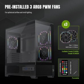 Корпус Gamemax VISTA 2 MB Black with window