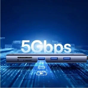 Фото: USB-хаб Baseus UltraJoy Series 10-Port HUB Docking Station Space Grey (B0005280C811-00) № 13 | KTC