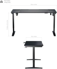 Фото: Стіл для геймерів TX3 LAB-X Black (TEGD-7031101.11) № 5 | KTC