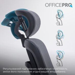 Крісло OfficePro Skyline Footrest OC750 Black/Dark Gray (OC750-B-DG-DG)