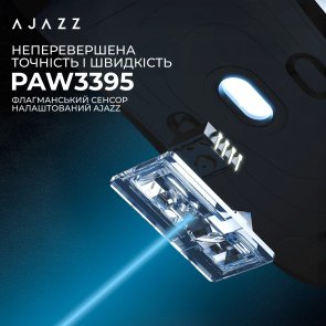 Миша Ajazz AJ159 Pro WL/BT/USB White (AJ159-PRO-W)