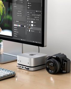 USB-хаб Satechi for Mac Mini M4 Silver (ST-GNMMES)