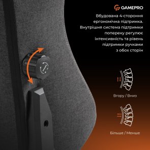 Крісло GamePro GC775DG Fabric Dark Gray
