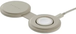 Фото: Бездротова зарядна станція Satechi OntheGo 2-in-1 Sand (ST-QTG21W) № 2 | KTC