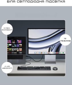 Клавіатура Satechi SM3 Slim ENG/UKR Dark (ST-KSM3DK-EN)