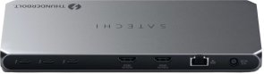 USB-хаб Satechi Thunderbolt 4 Docking with DisplayLink Space Gray (ST-DT4MDM-EU)