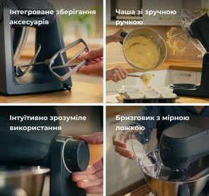 Планетарний міксер Kenwood KHC 30.050 GY Multi Tasker (KHC30050GY)