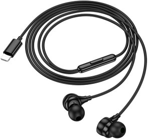 Гарнітура Hoco M116 Lightning Black (6942007644952)