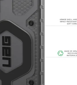 Фото: Чохол UAG for Samsung S26 - Pathfinder Clear with Magnet Ash/Black (214528113140) № 8 | KTC