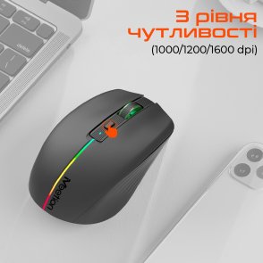 Миша Meetion BTM002 Wireless Black (MT-BTM002-A)