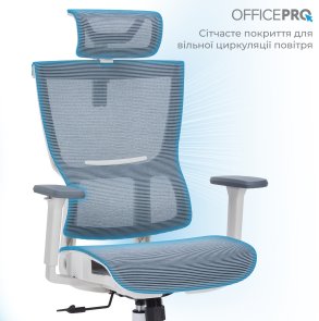 Крісло OfficePro Elegant OC660 White/Dark Gray (OC660-W-DG-DG)