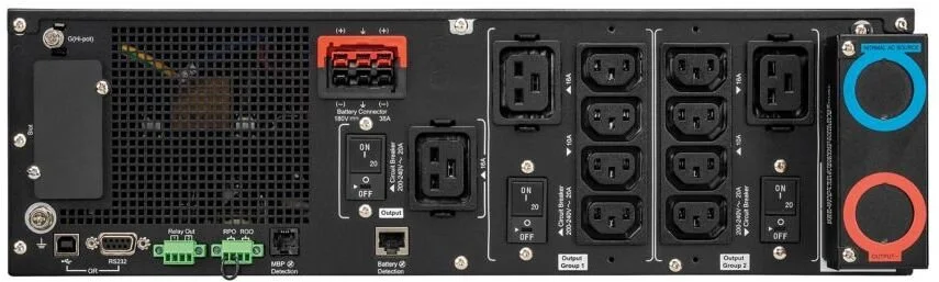 Фото: ДБЖ Eaton 9SX 6000i RT3U G2 6000VA 6000W 8xIEC C13 3xIEC C19 (9SX6KIRT3UG2) № 4 | KTC