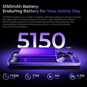 Фото: Смартфон Oukitel C6 5G 12/512GB Purple (C6_5G_12_512_PL) № 4 | KTC