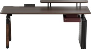 Стіл комп’ютерний SIHOO D07B Walnut/Black (D07B-101/D07J-101-AB)