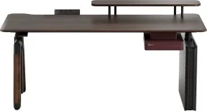 Фото: Стіл комп’ютерний SIHOO D07B Walnut/Black (D07B-101/D07J-101-AB) № 2 | KTC